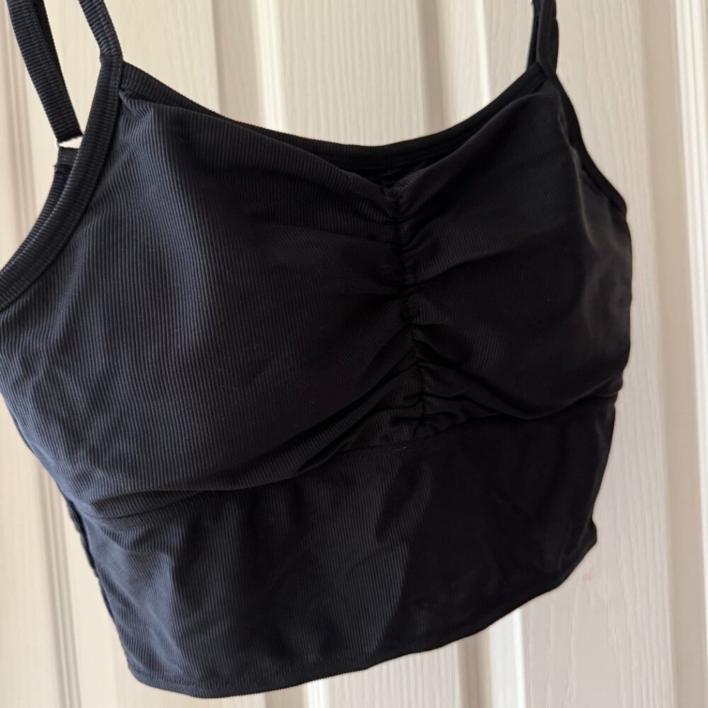 SKULLPIG Size L Black Bikini Top